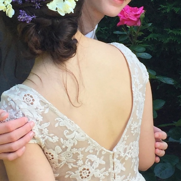 Floor Length Prom / Wedding Lace & Tulle Dress - Picture 5 of 5